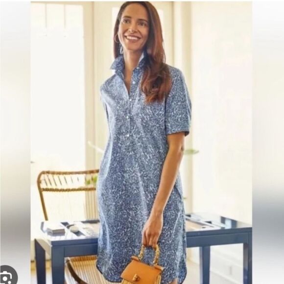 J. McLaughlin Arissa Cap Sleeve Dress in Beatriz Spot S - Picture 4 of 10